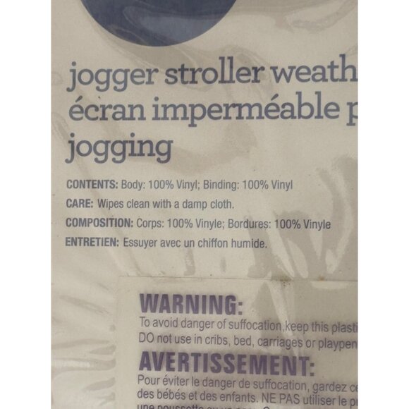 Jogger Stroller Weather Shield Cover By Babies R Us 100% Vinyl - Picture 4 of 4